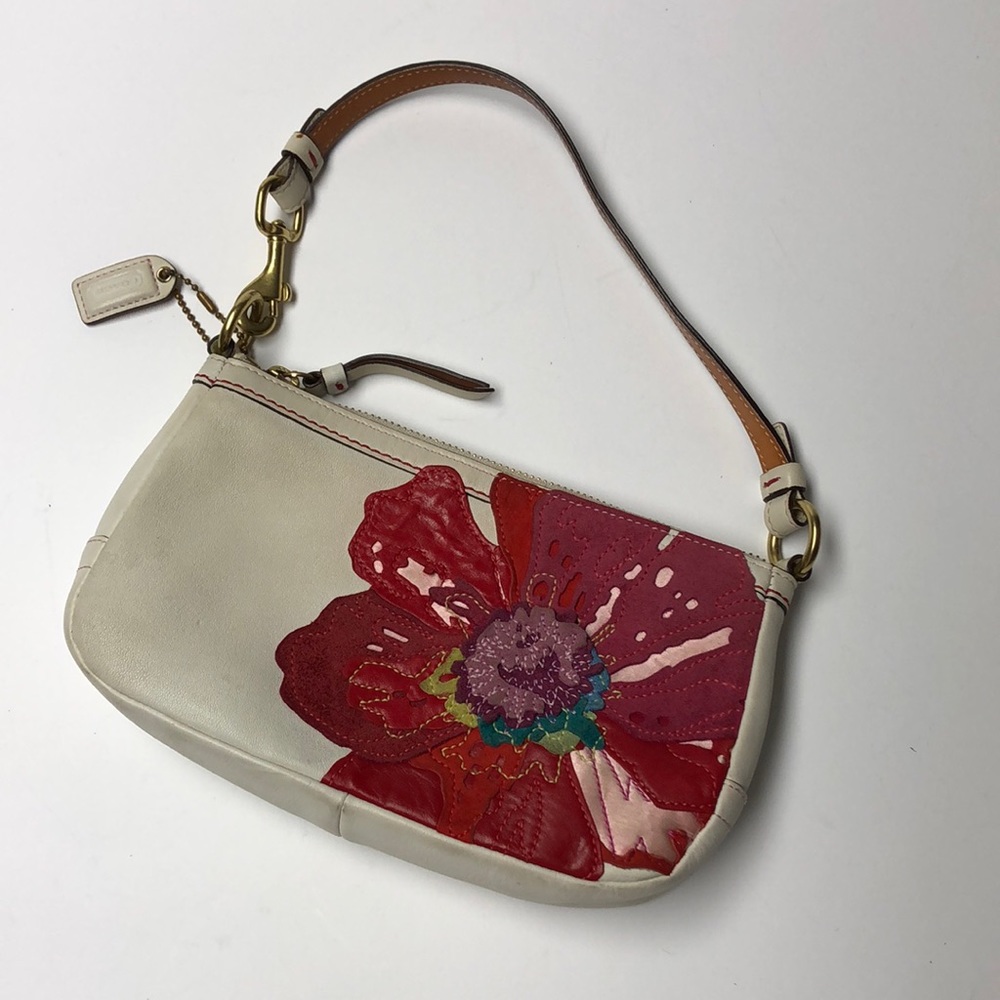 Coach appliquéd wristlet (#9291)